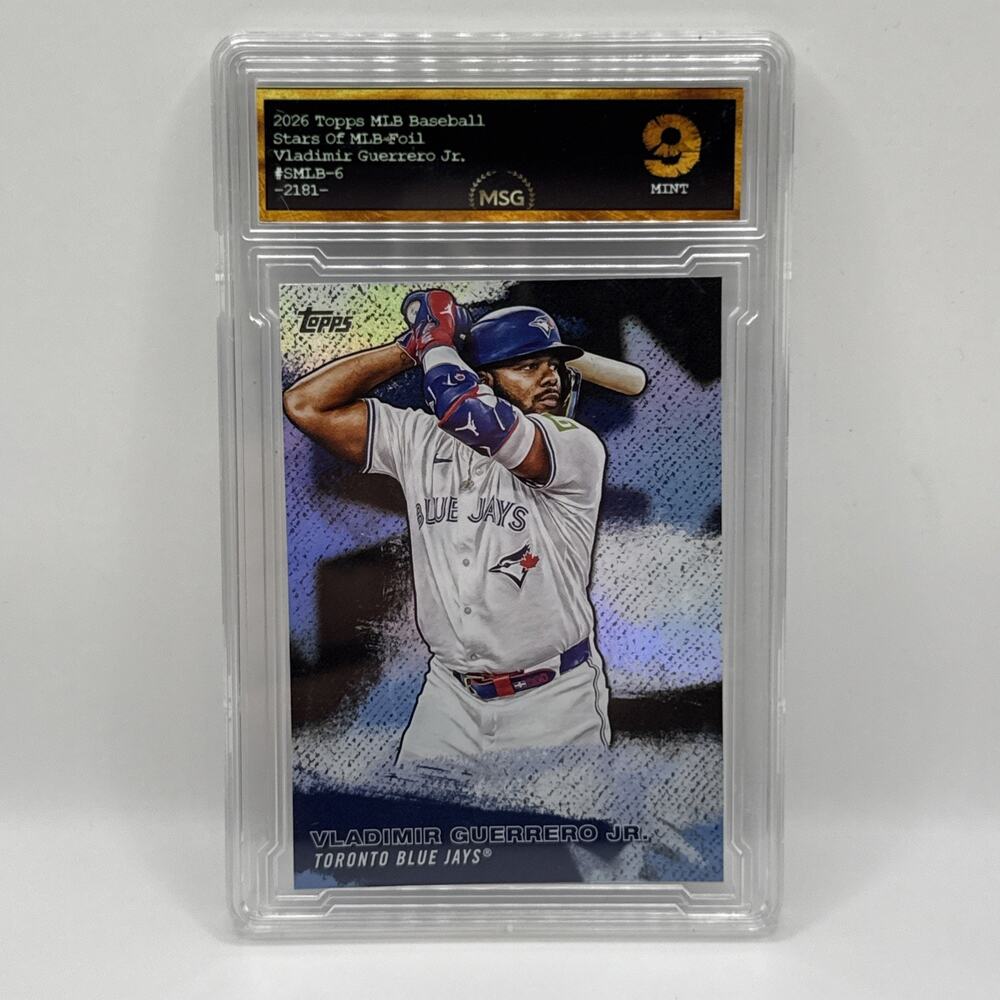 2026 Topps Series 1 VLADIMIR GUERRERO JR Blue Jays STARS of the MLB Graded 9